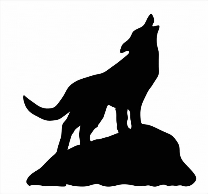  lifesize silhouette coyote